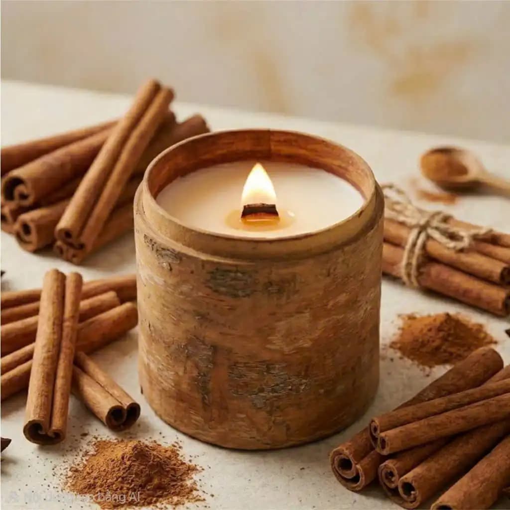 Nến Thơm Vỏ Thân Quế